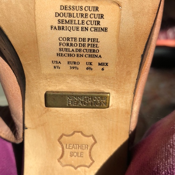 VTG Kenneth Cole Reaction Open toe leather heel - Picture 6 of 8